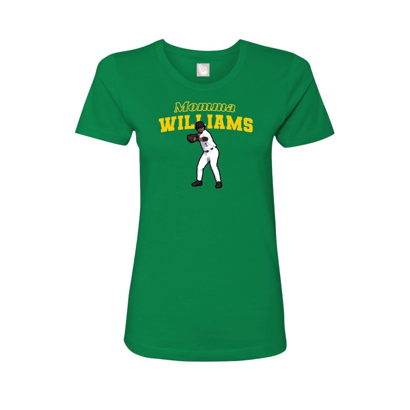 Womens Tee — Mothers Day Block in Green