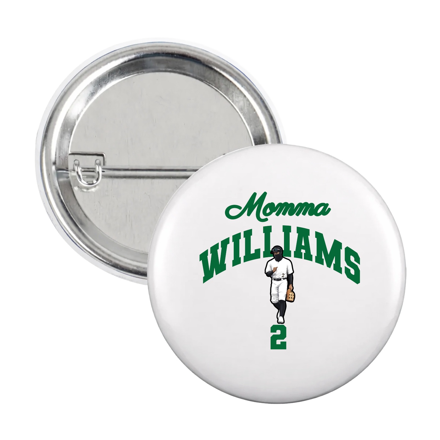 Game Day Button — Mothers Day Arch in White