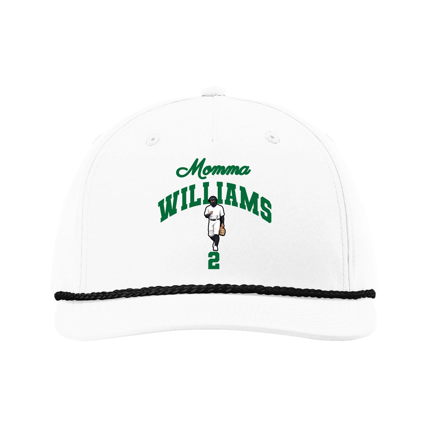 Five-Panel Classic Rope Cap — Mothers Day Arch in White