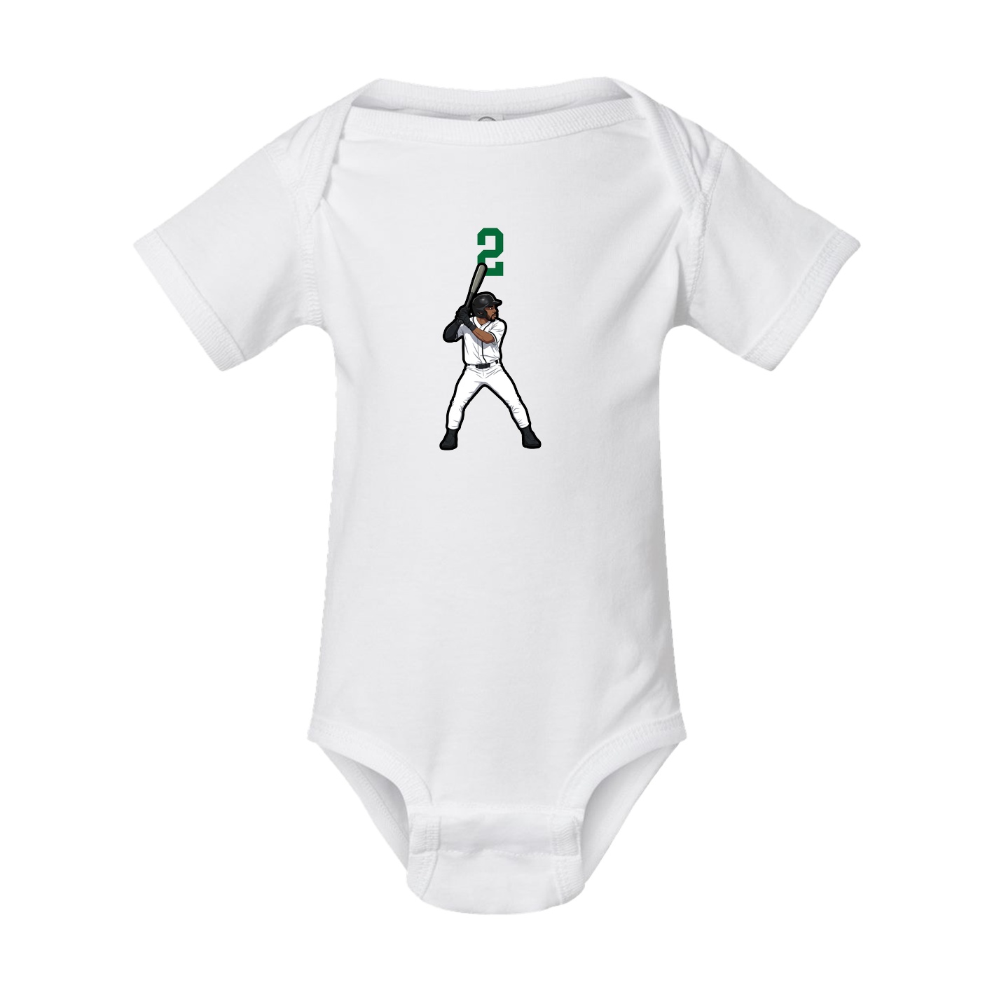 Baby Onesie — Number Top in White