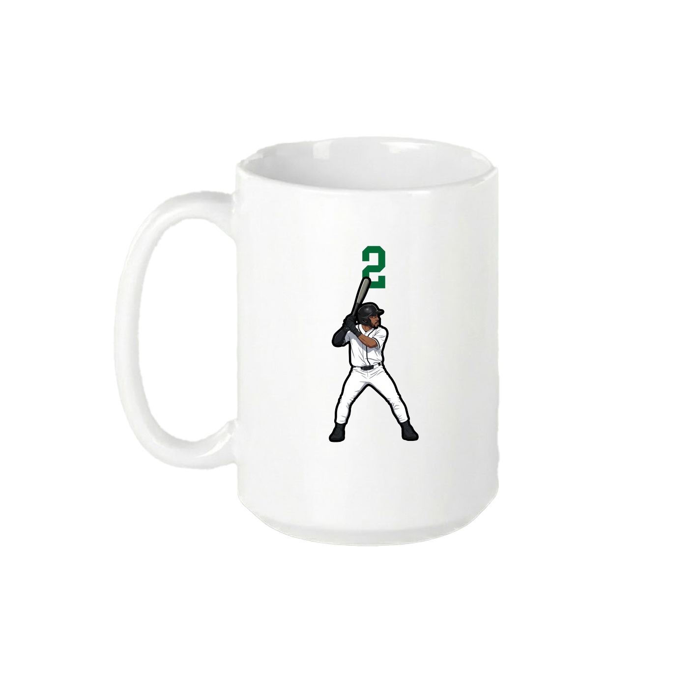 15oz Coffee Mug — Number Top in White