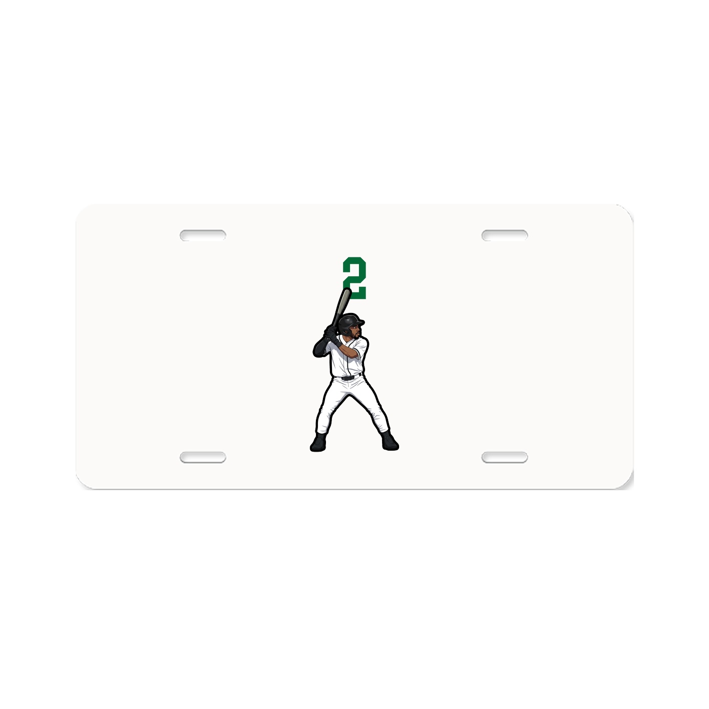 License Plate — Number Top in Classic