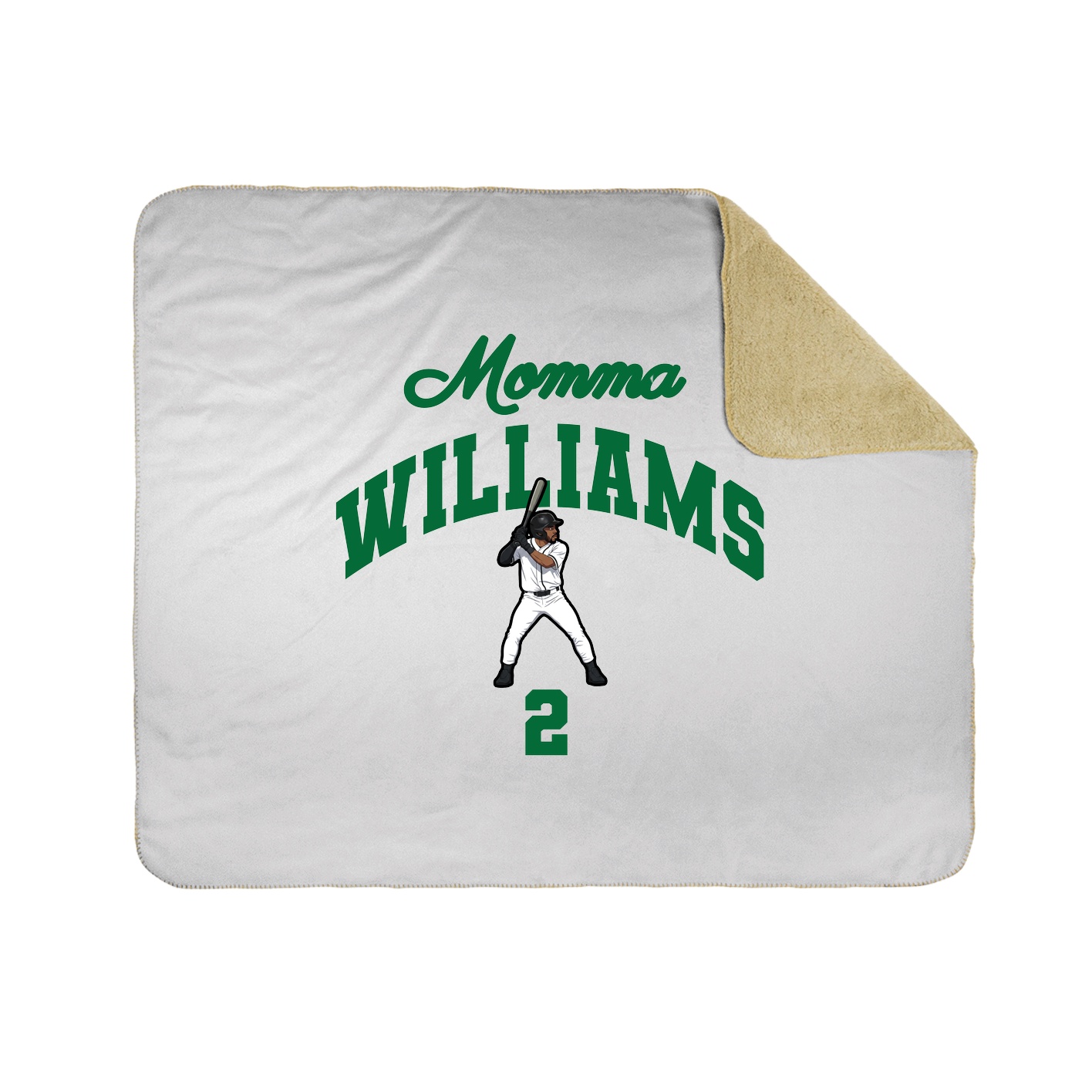 Throw Blanket — Mothers Day Arch in White
