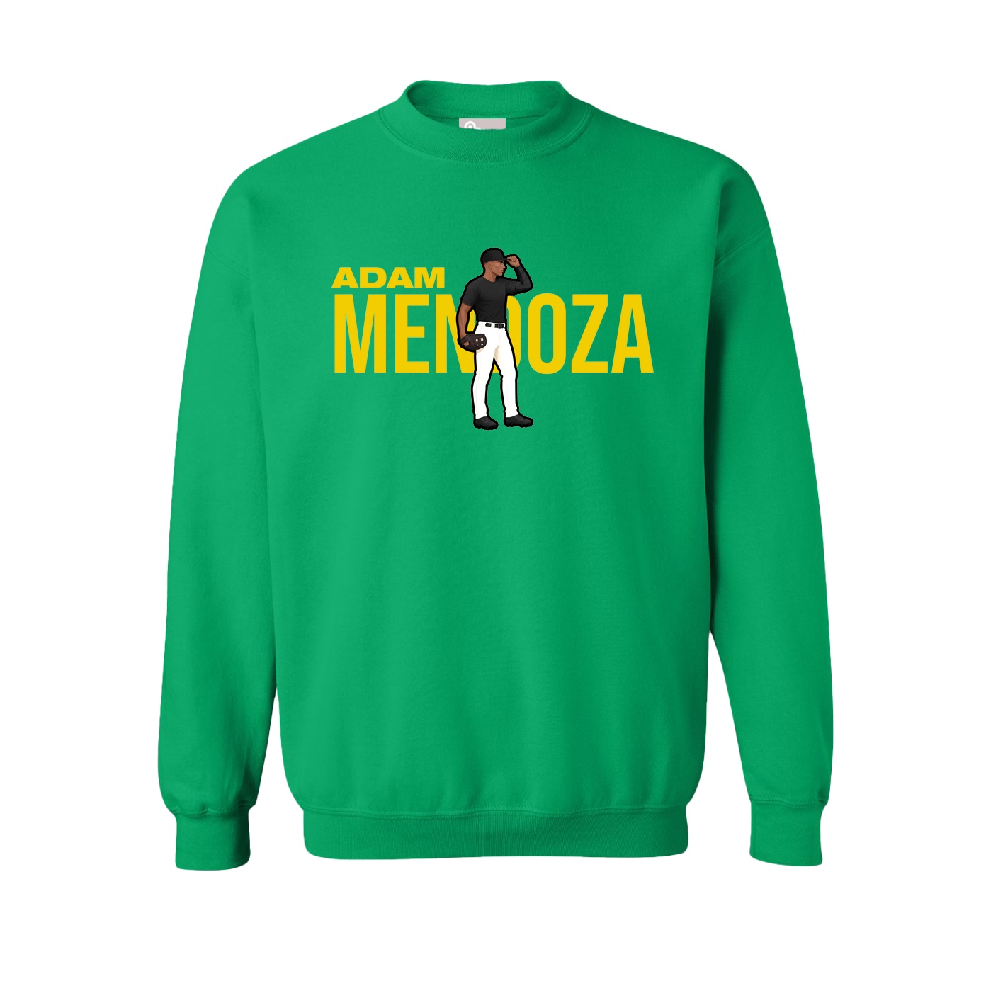 Fleece Crew — Player Name in Green