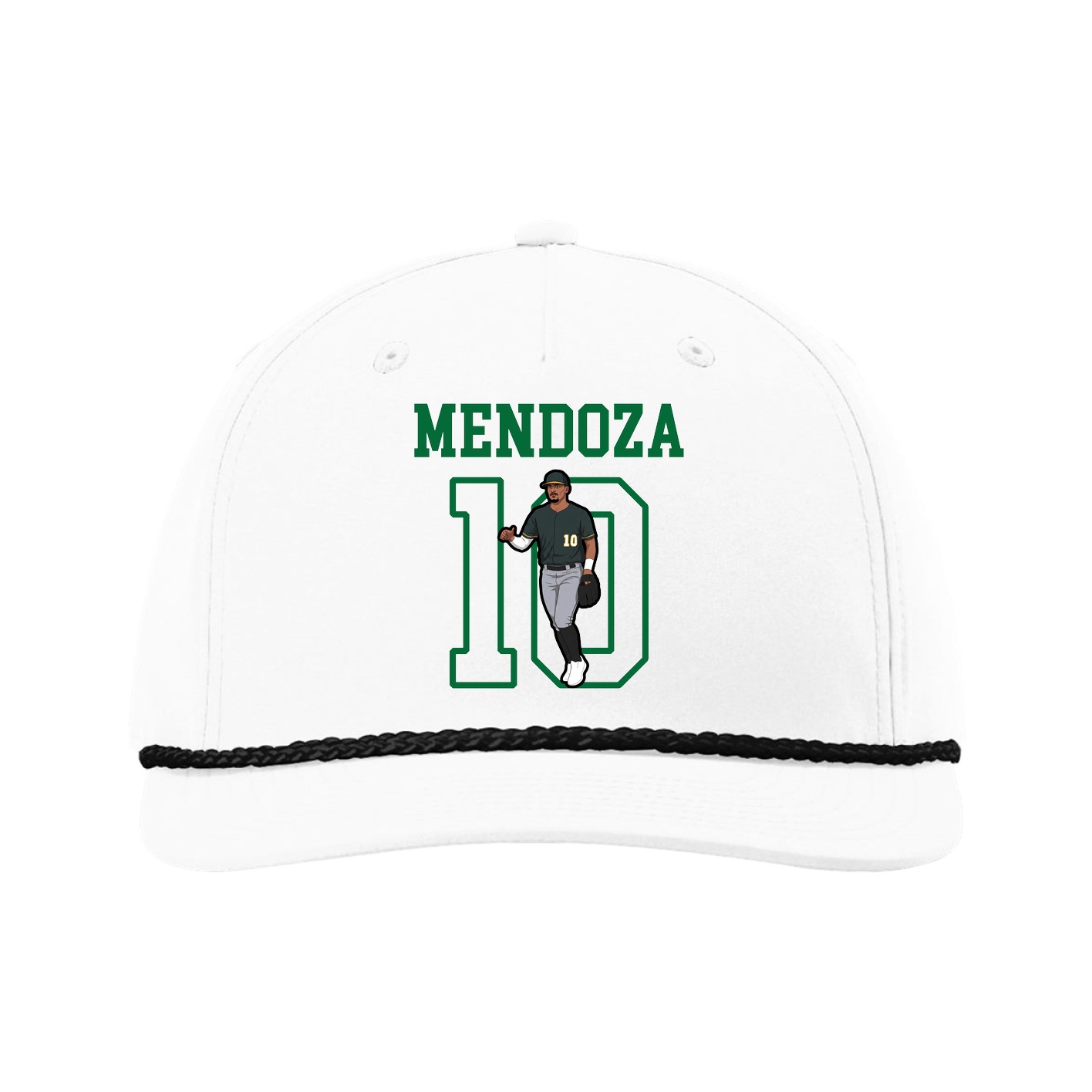 Five-Panel Classic Rope Cap — Shirsey in White