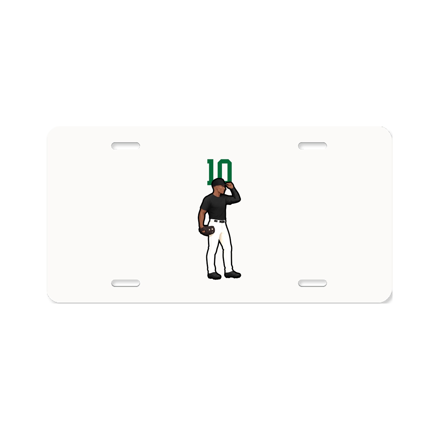 License Plate — Number Top in Classic