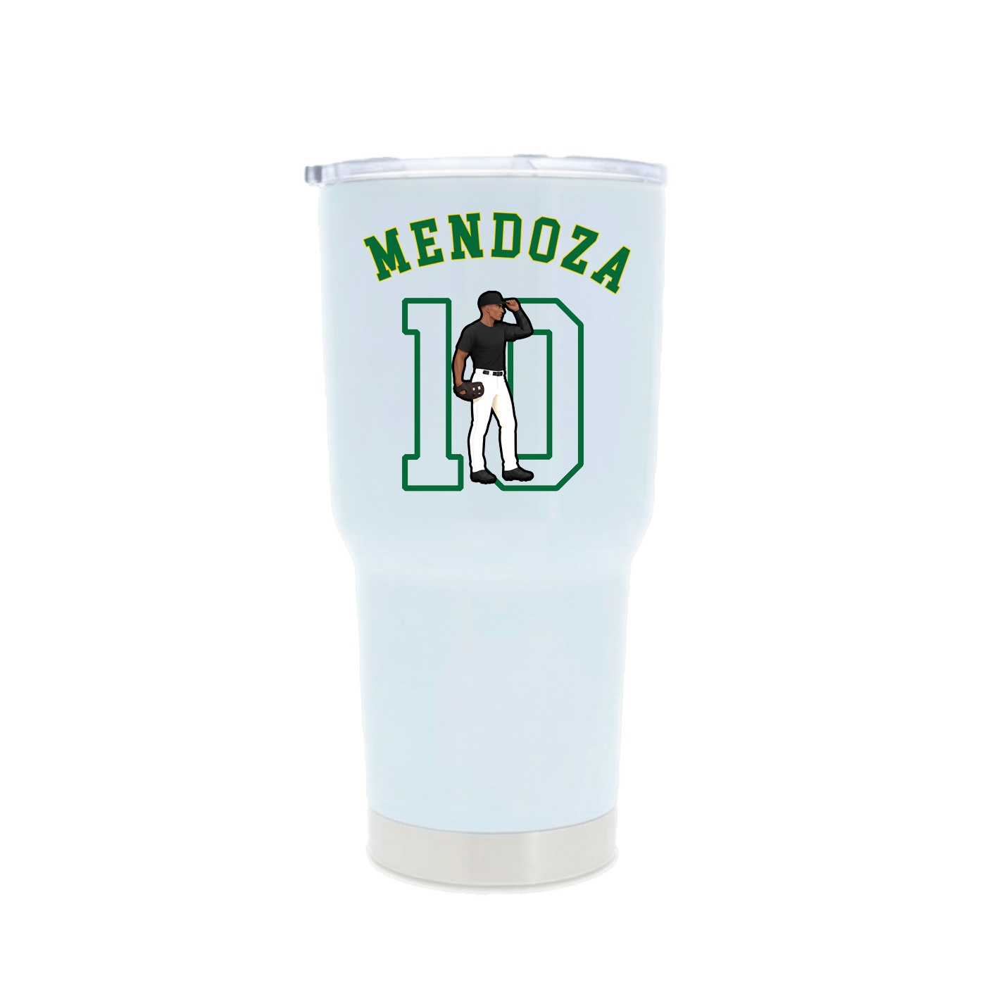 30oz Stainless Steel Tumbler — Shirsey Arch in White