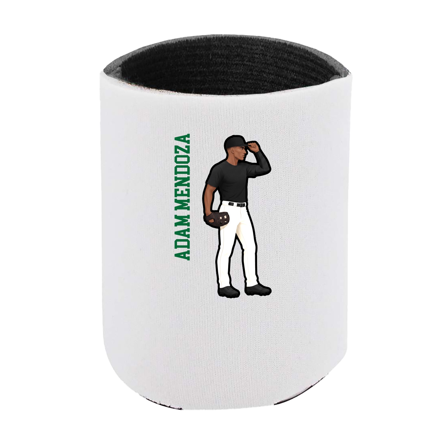 Can Holder — Name Vertical in White