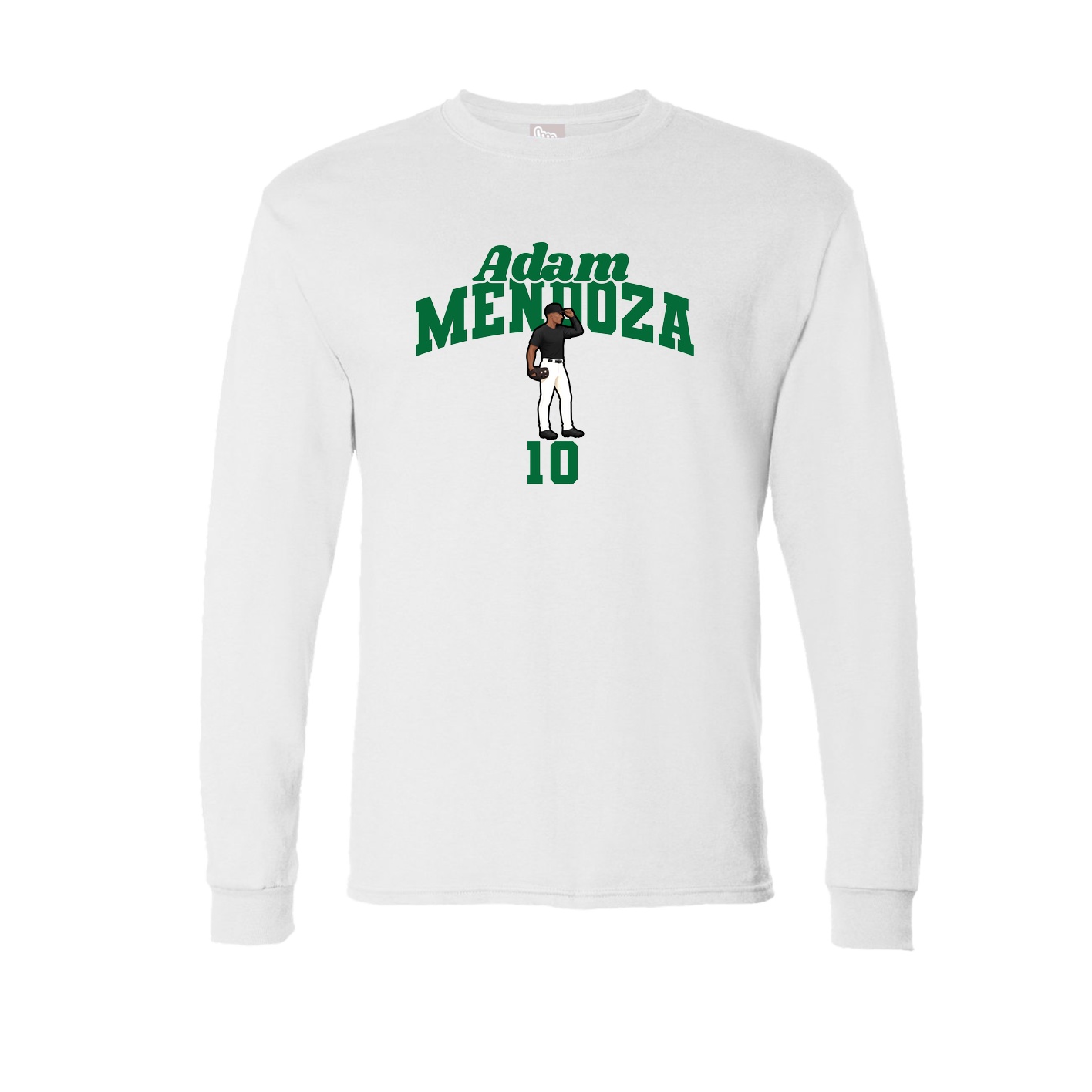 Long Sleeve Tee — Signature Arch in White