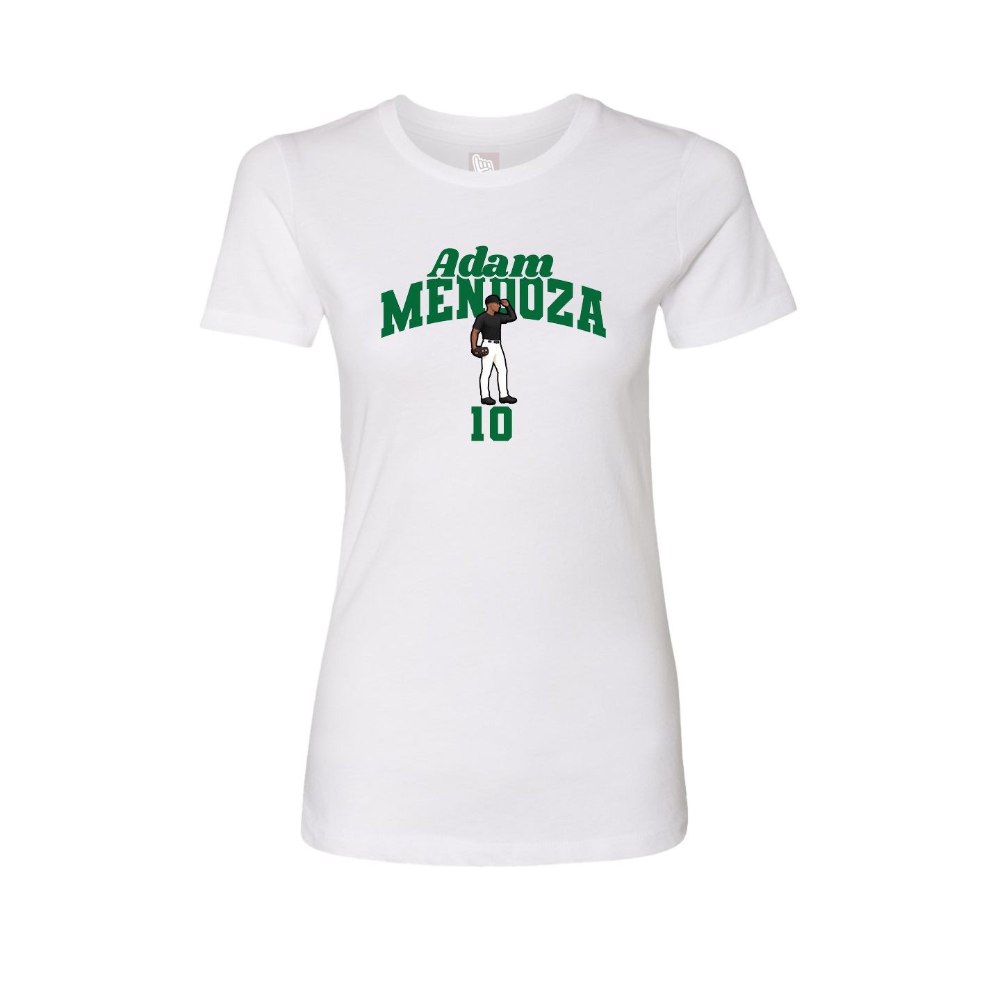 Womens Tee — Signature Arch in White