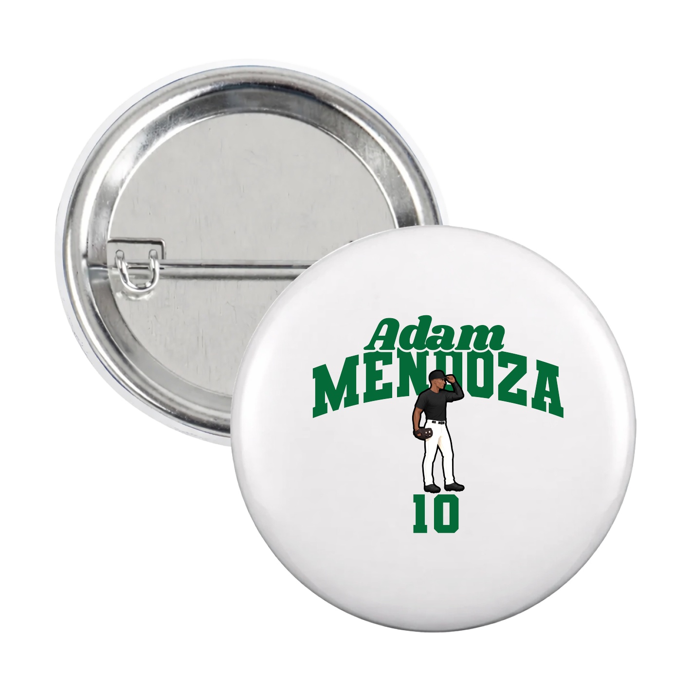 Game Day Button — Signature Arch in White