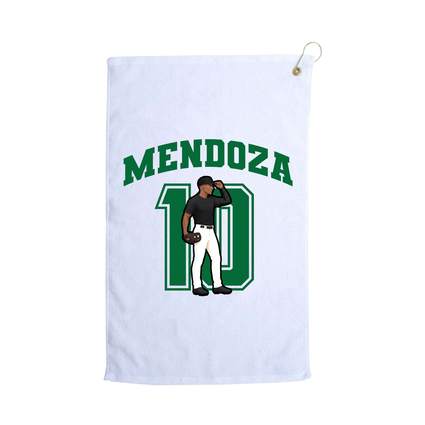 Golf Towel — Number in White