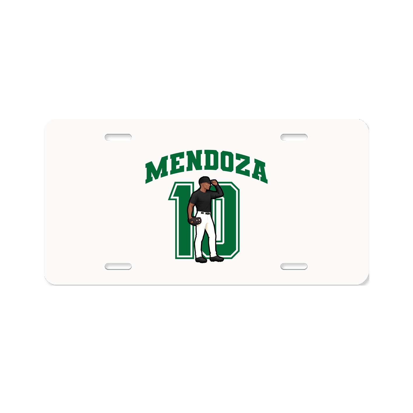 License Plate — Number in Classic