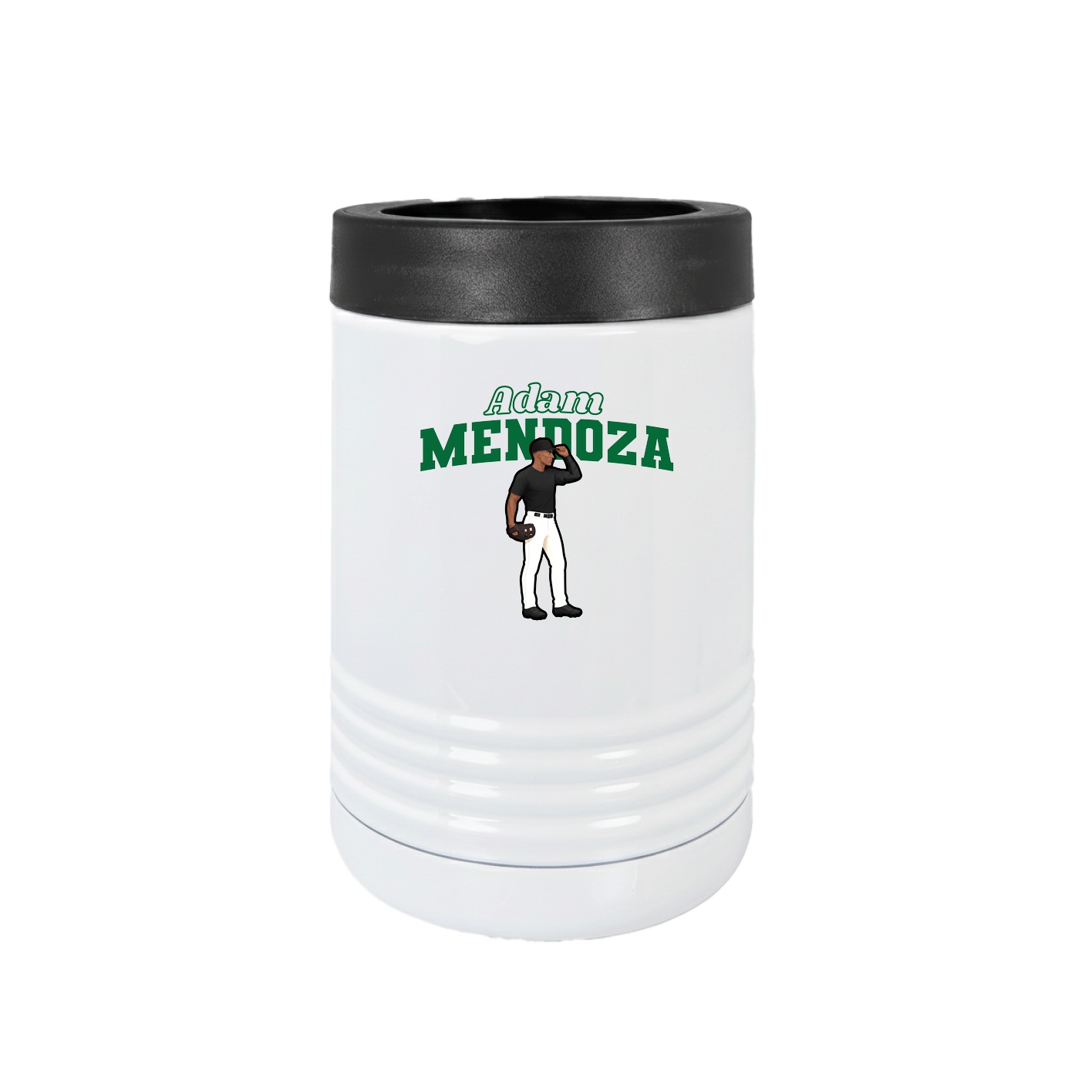 Beverage Holder — Name Arch in White