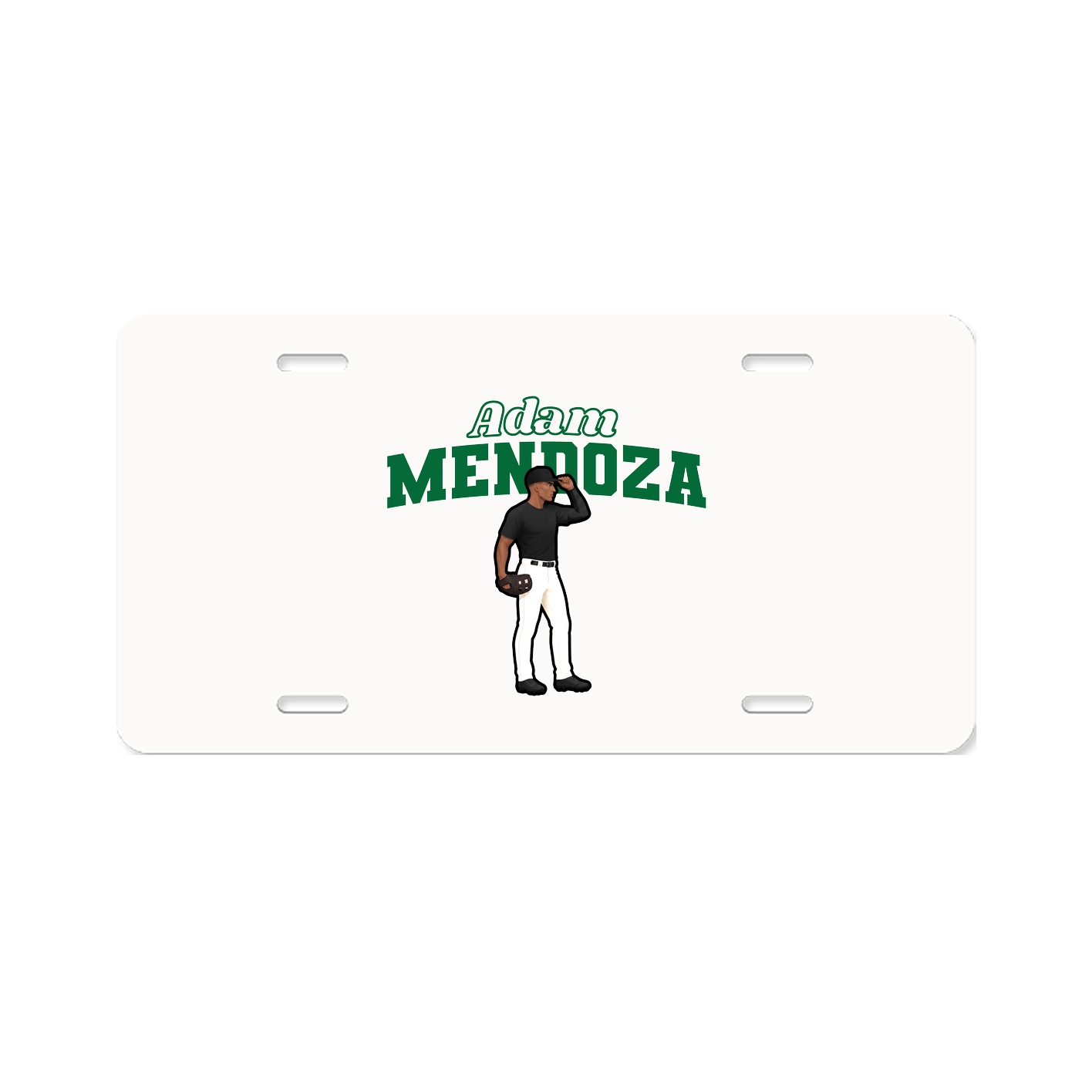 License Plate — Name Arch in Classic