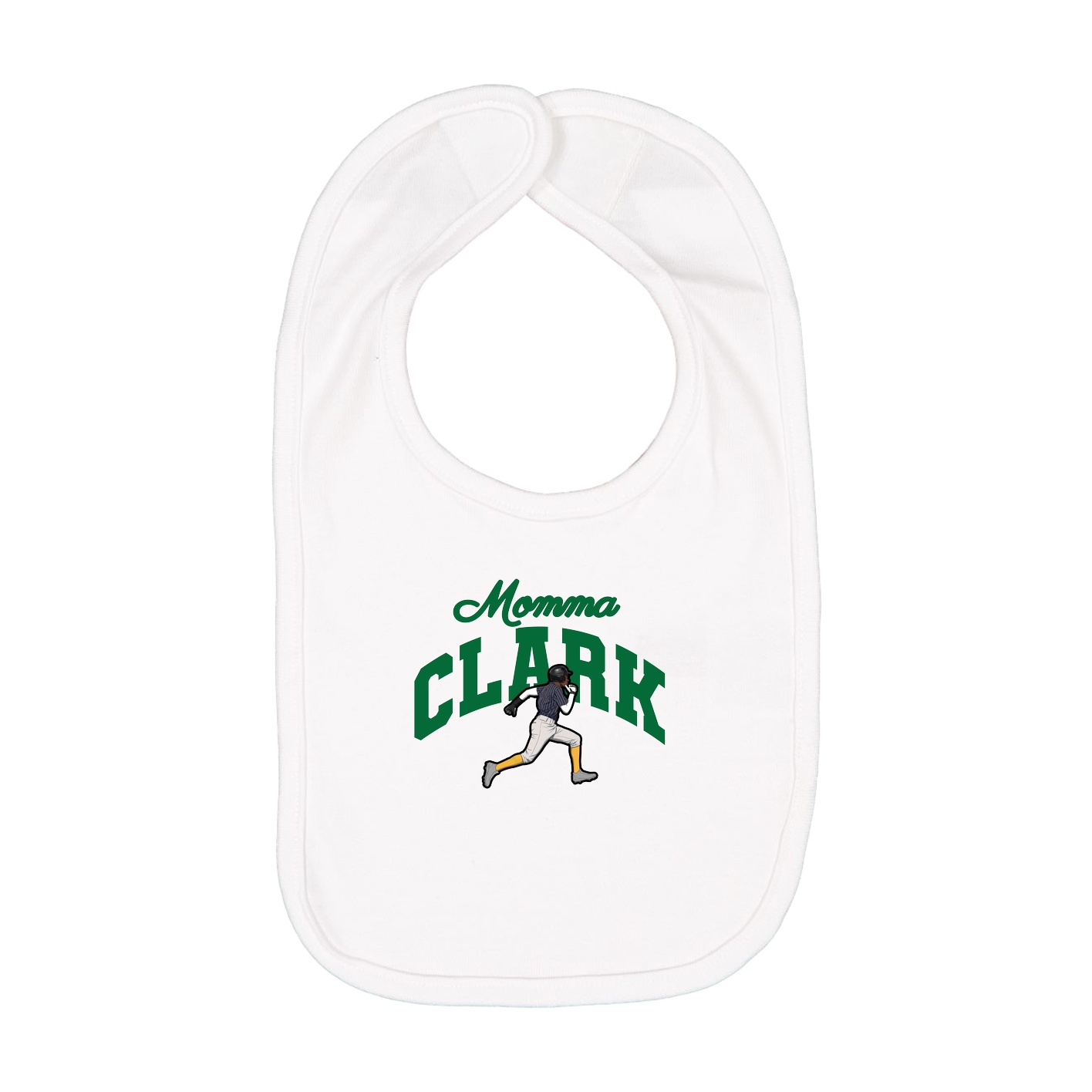Infant Bib — Mothers Day Arch in White