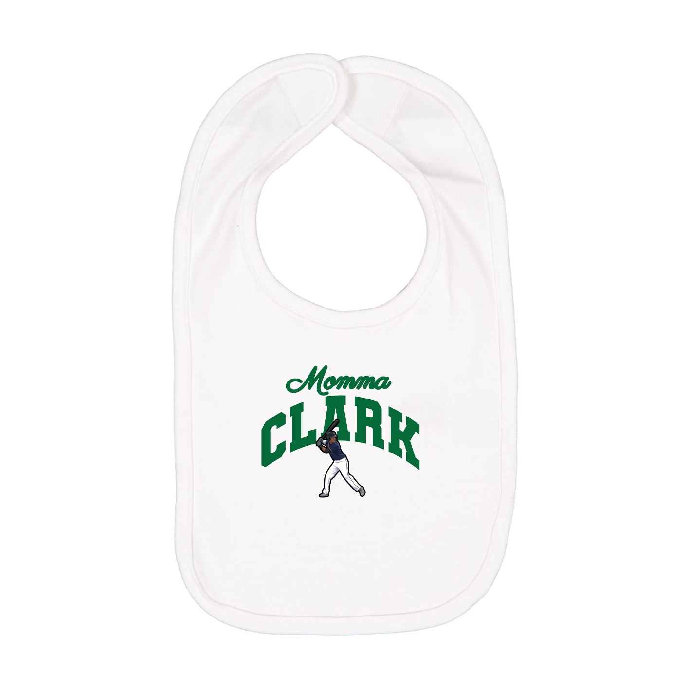 Infant Bib — Mothers Day Arch in White