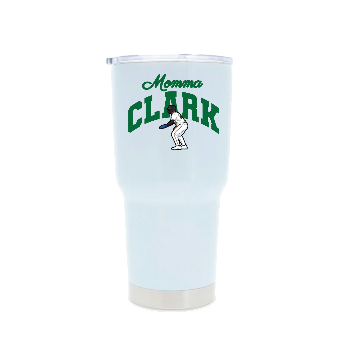 30oz Stainless Steel Tumbler — Mothers Day Arch in White