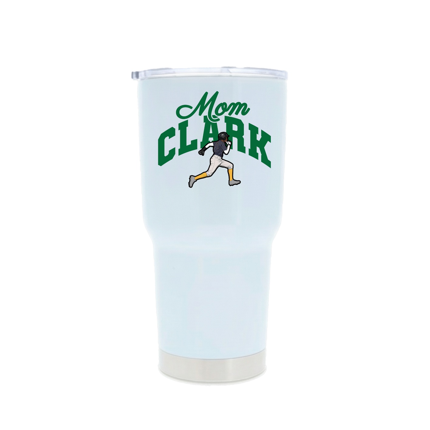 30oz Stainless Steel Tumbler — Mothers Day Arch in White