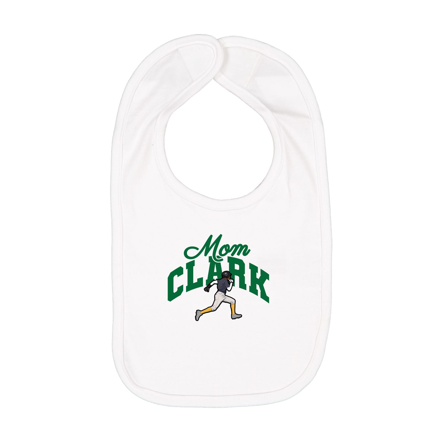 Infant Bib — Mothers Day Arch in White