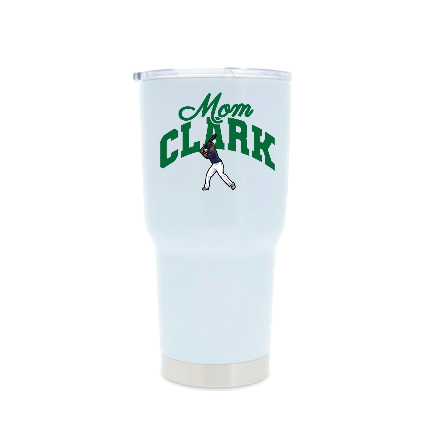 30oz Stainless Steel Tumbler — Mothers Day Arch in White