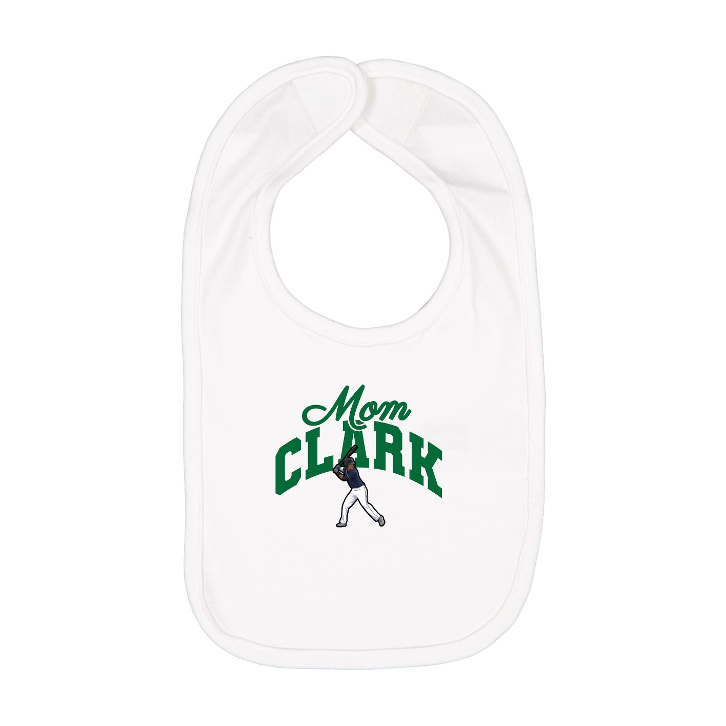 Infant Bib — Mothers Day Arch in White