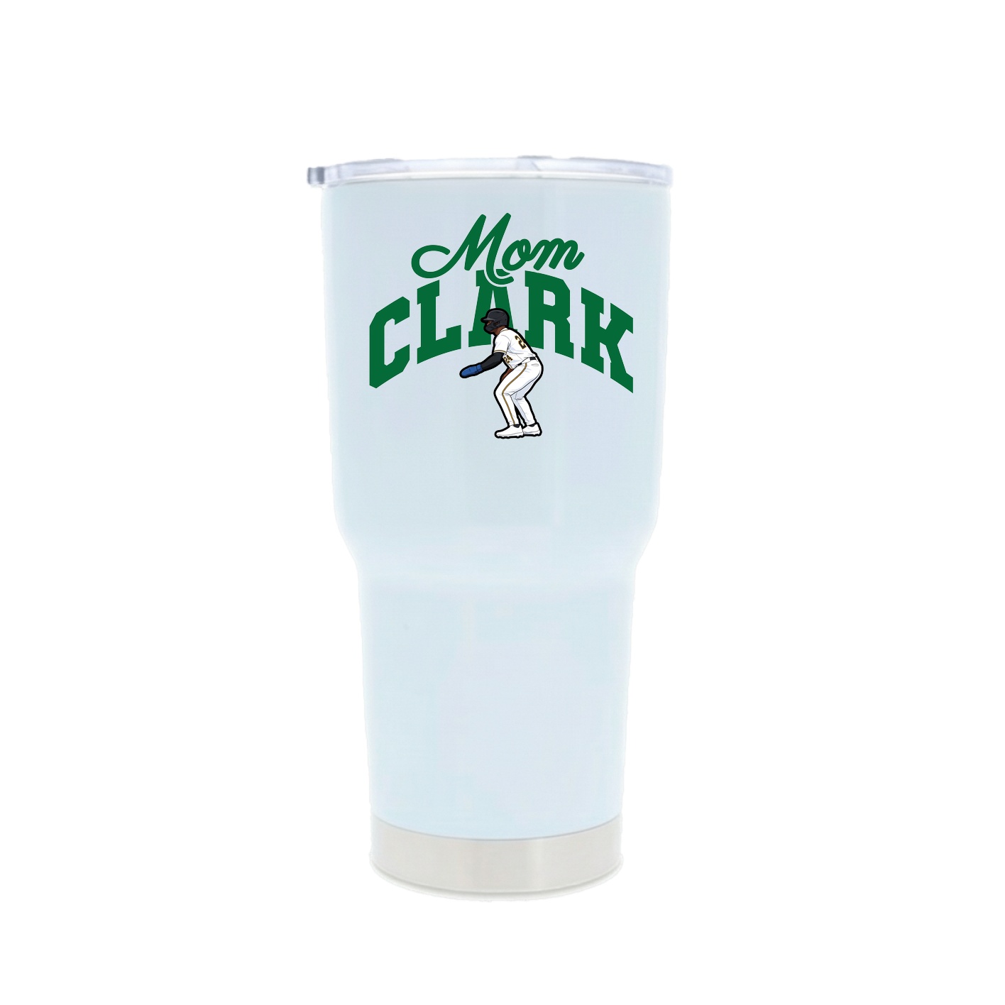 30oz Stainless Steel Tumbler — Mothers Day Arch in White