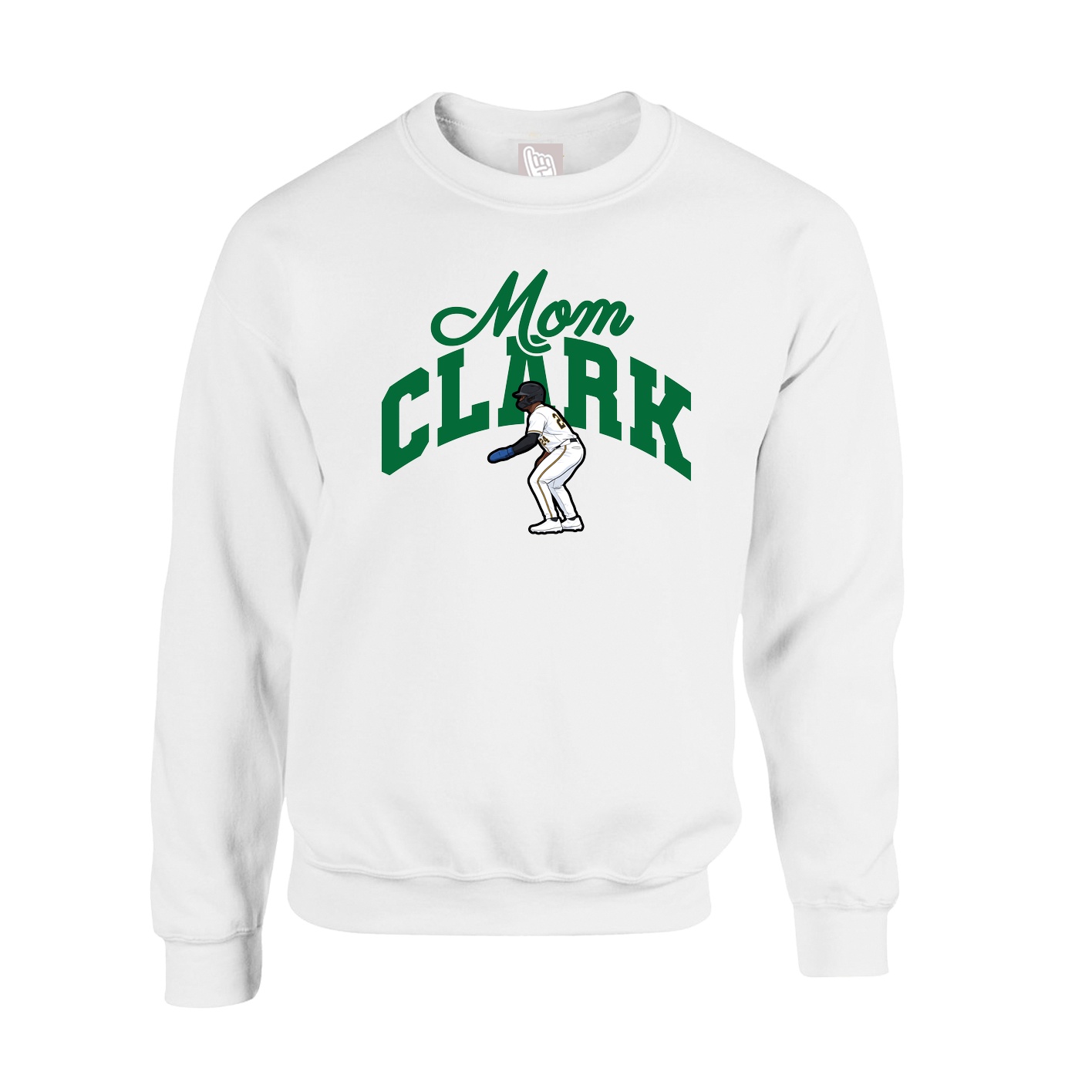 Fleece Crew — Mothers Day Arch in White