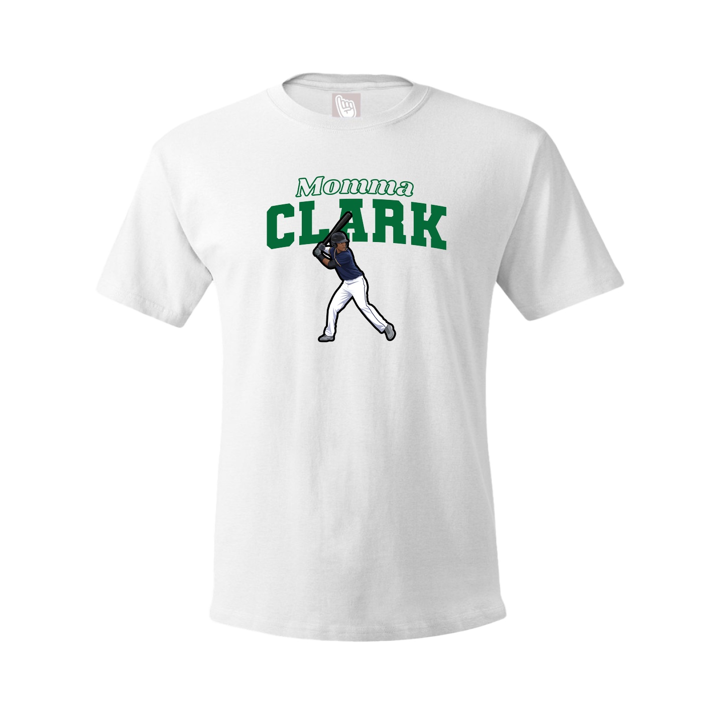 Youth Tee — Mothers Day Block in White