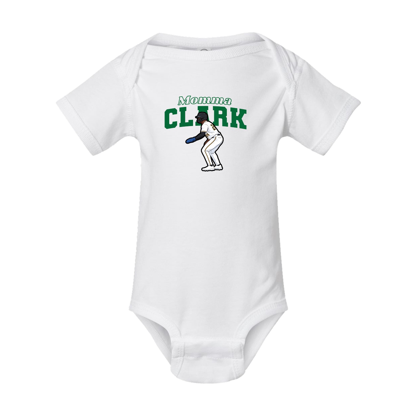 Baby Onesie — Mothers Day Block in White