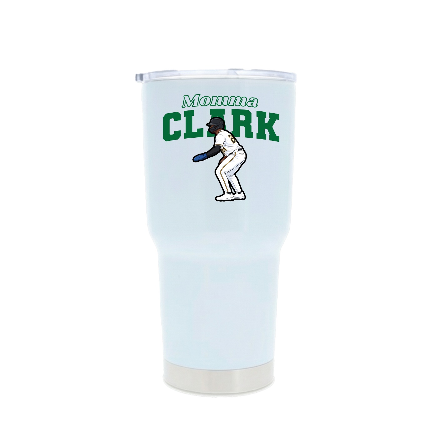 30oz Stainless Steel Tumbler — Mothers Day Block in White