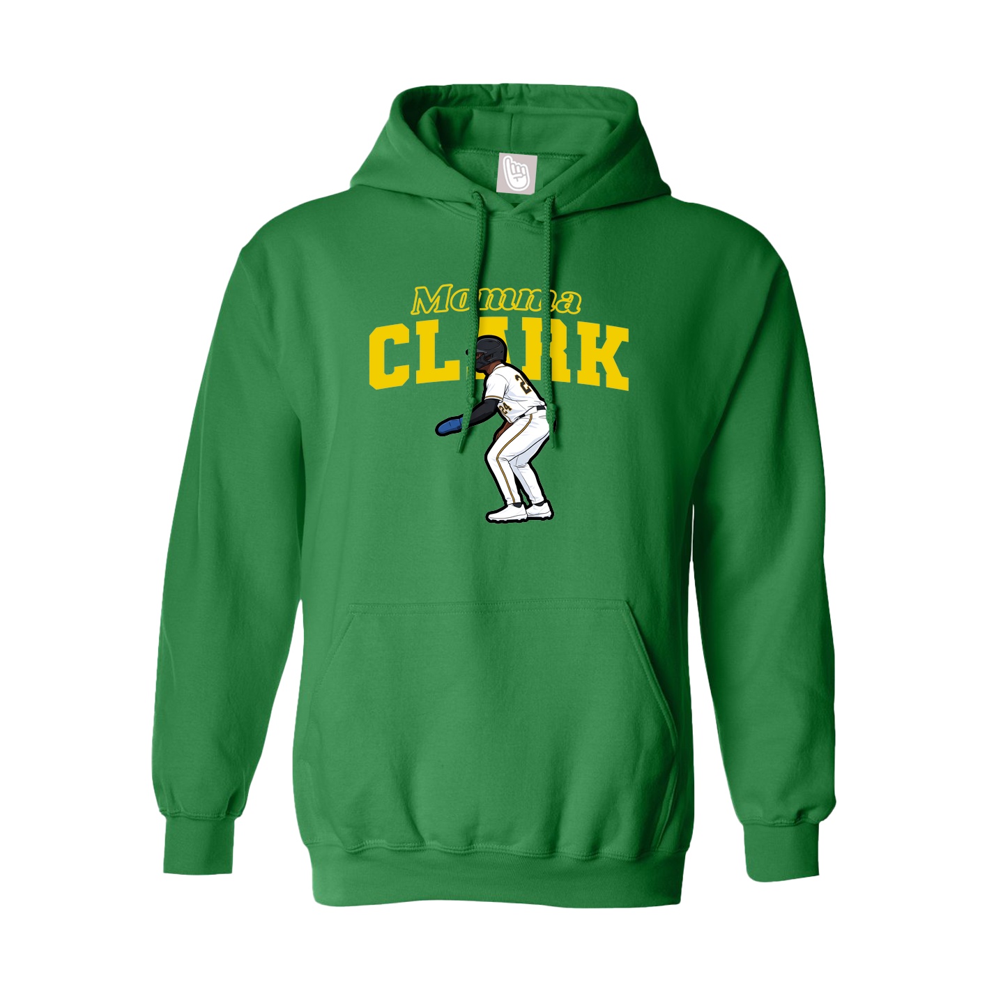 Youth Hoodie — Mothers Day Block in Green