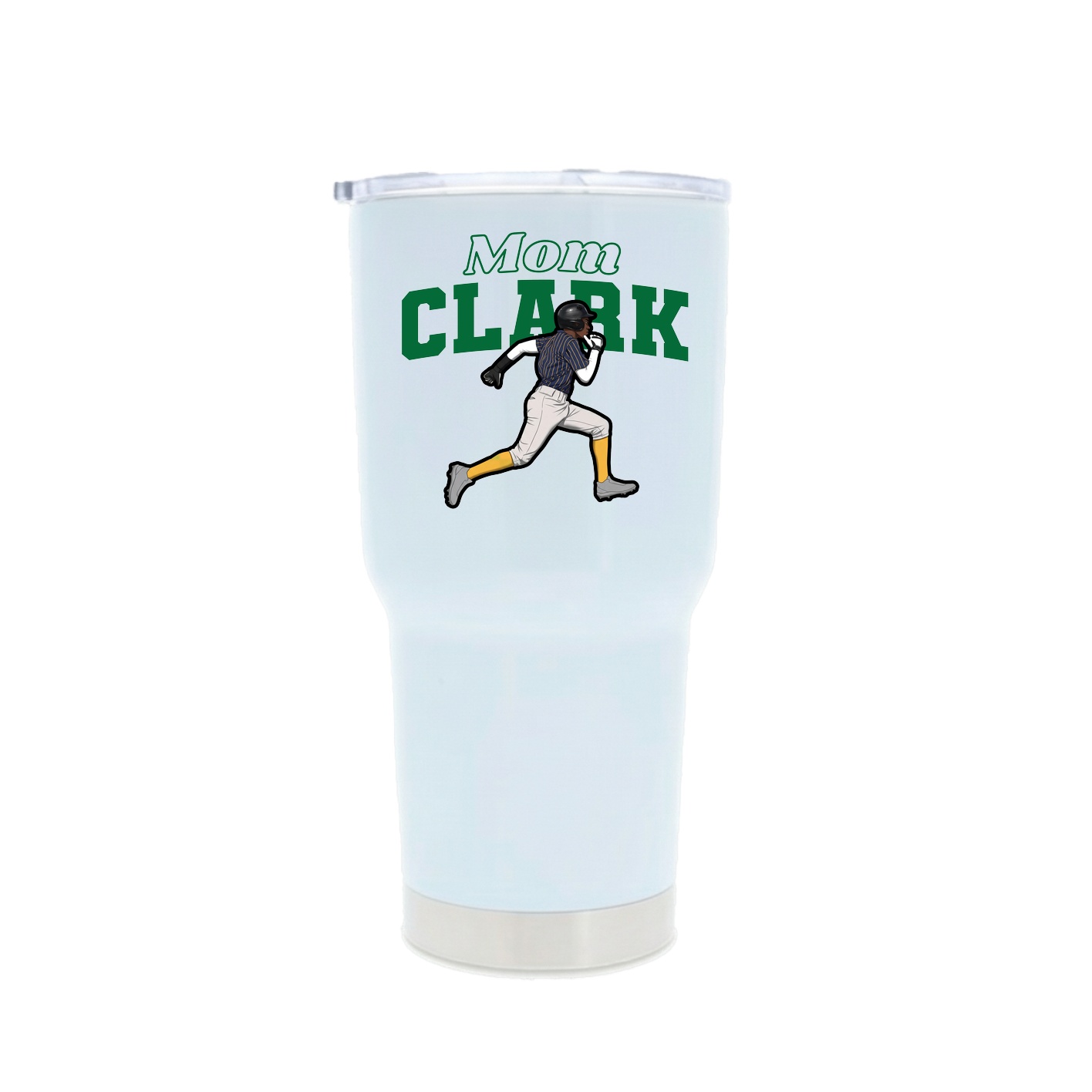 30oz Stainless Steel Tumbler — Mothers Day Block in White