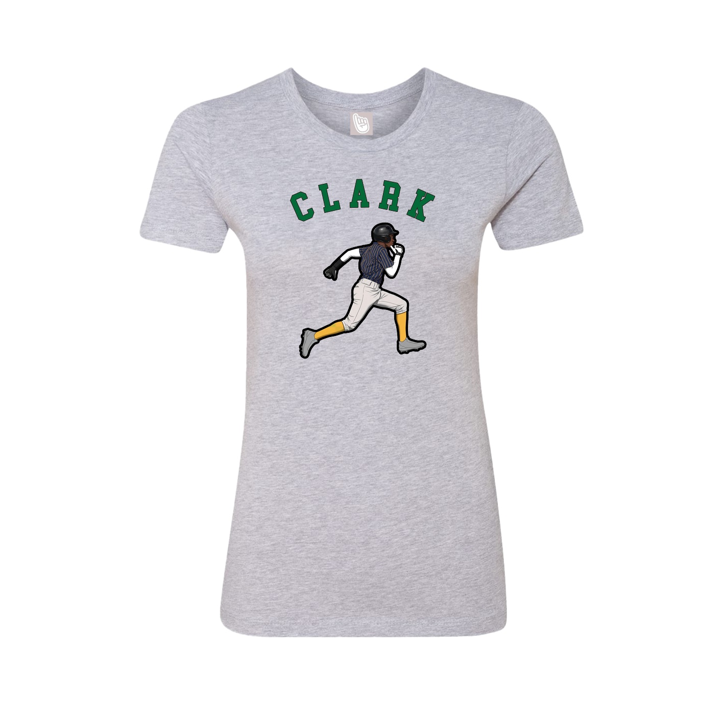 Fitted Women's Tee — Shirsey Arch in Grey