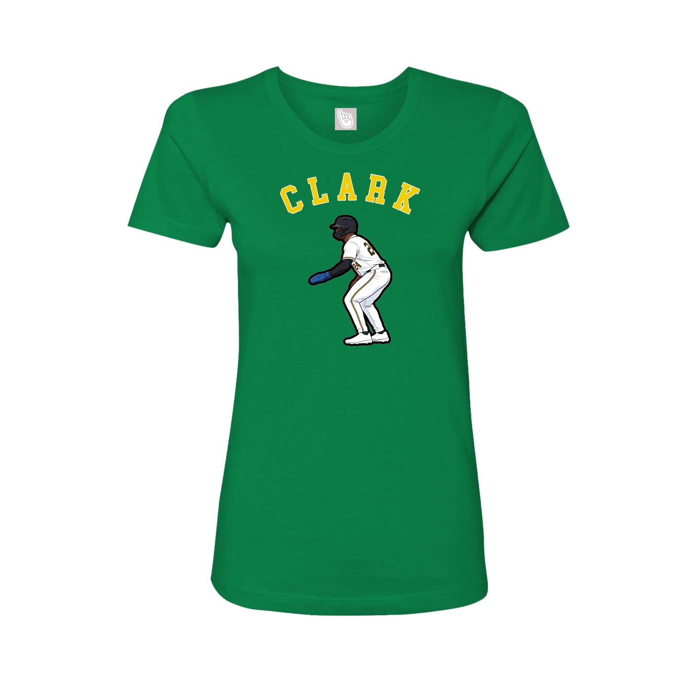 Fitted Women's Tee — Shirsey Arch in Green