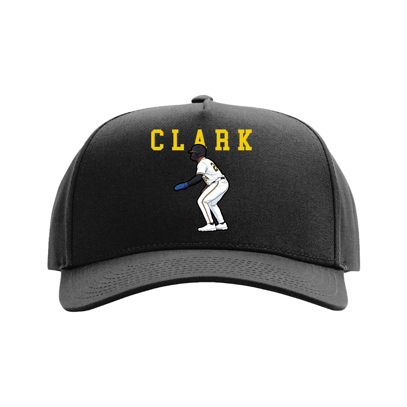 Full Fabric Five-Panel Champ Cap — Shirsey in Black