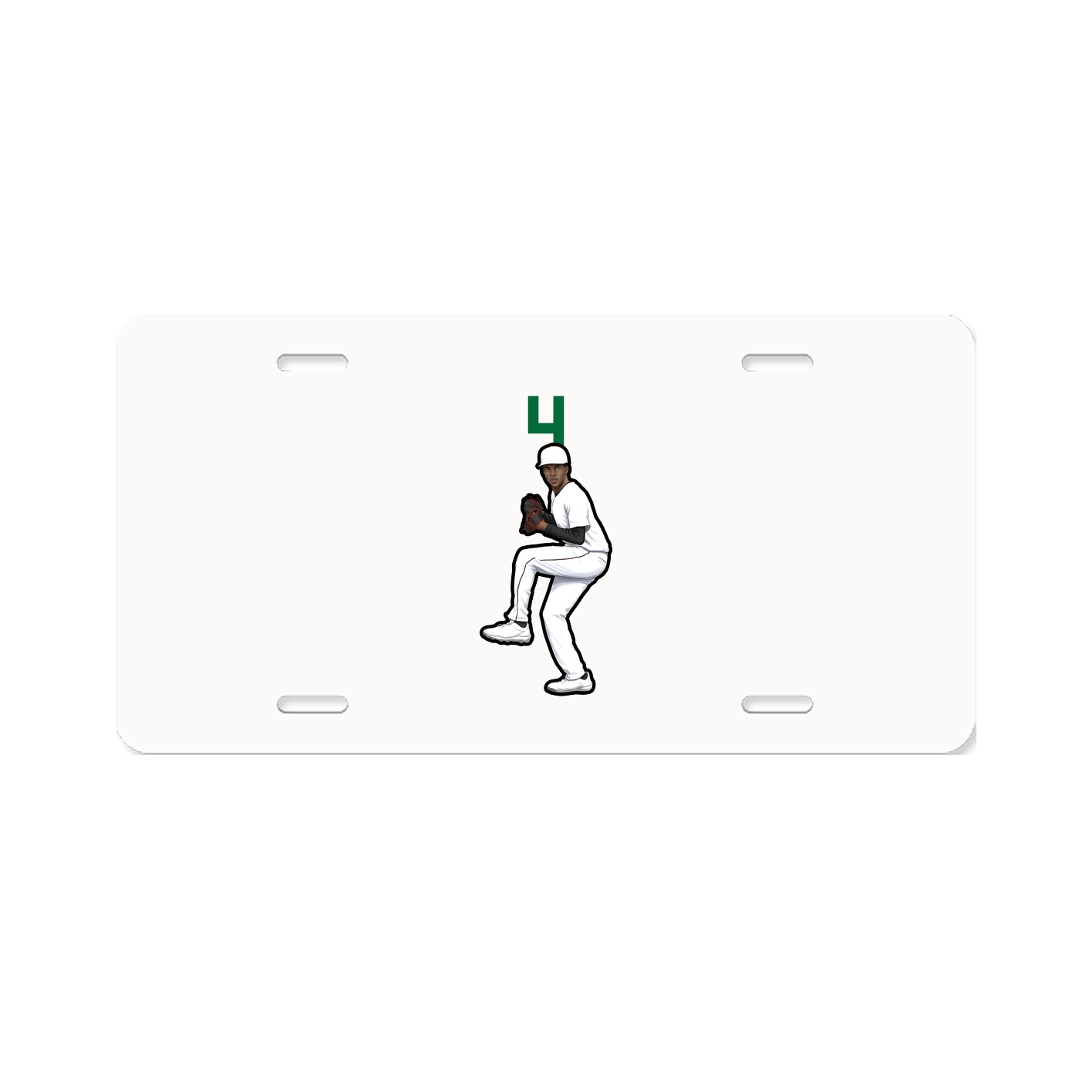 License Plate — Number Top in Classic