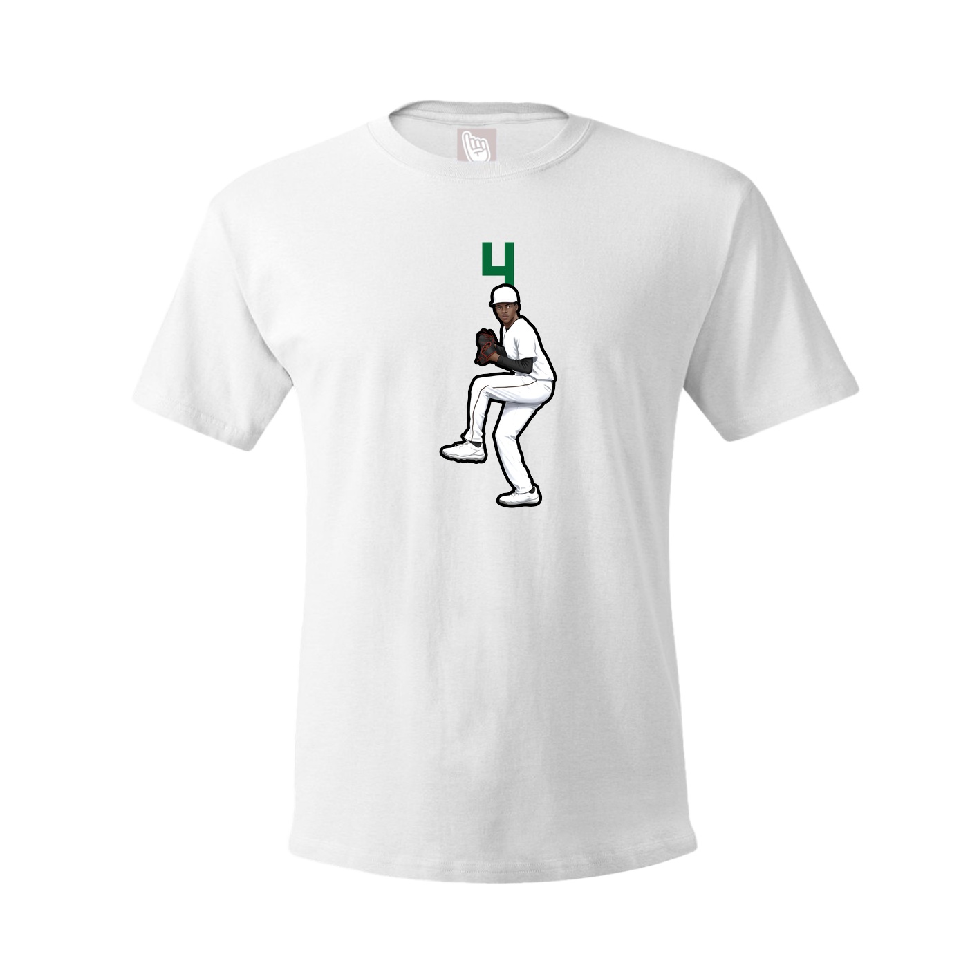 Tee — Number Top in White
