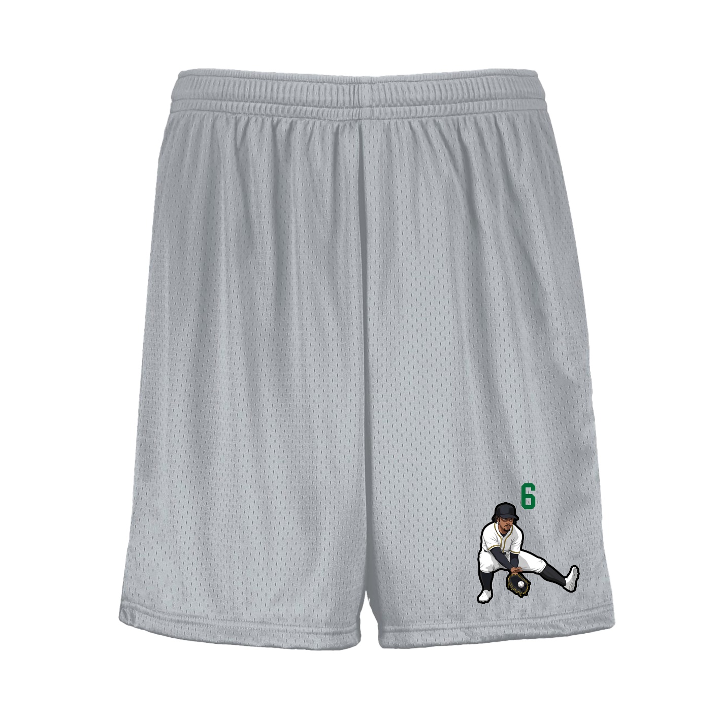 Shorts — Number Top in Silver
