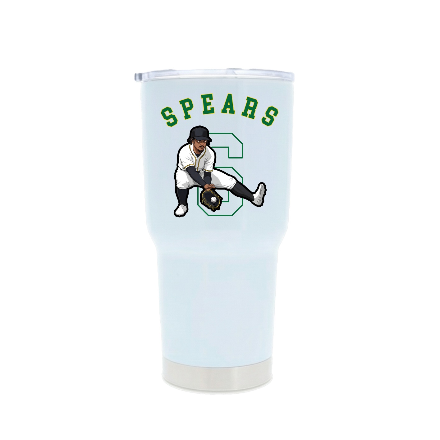 30oz Stainless Steel Tumbler — Shirsey Arch in White