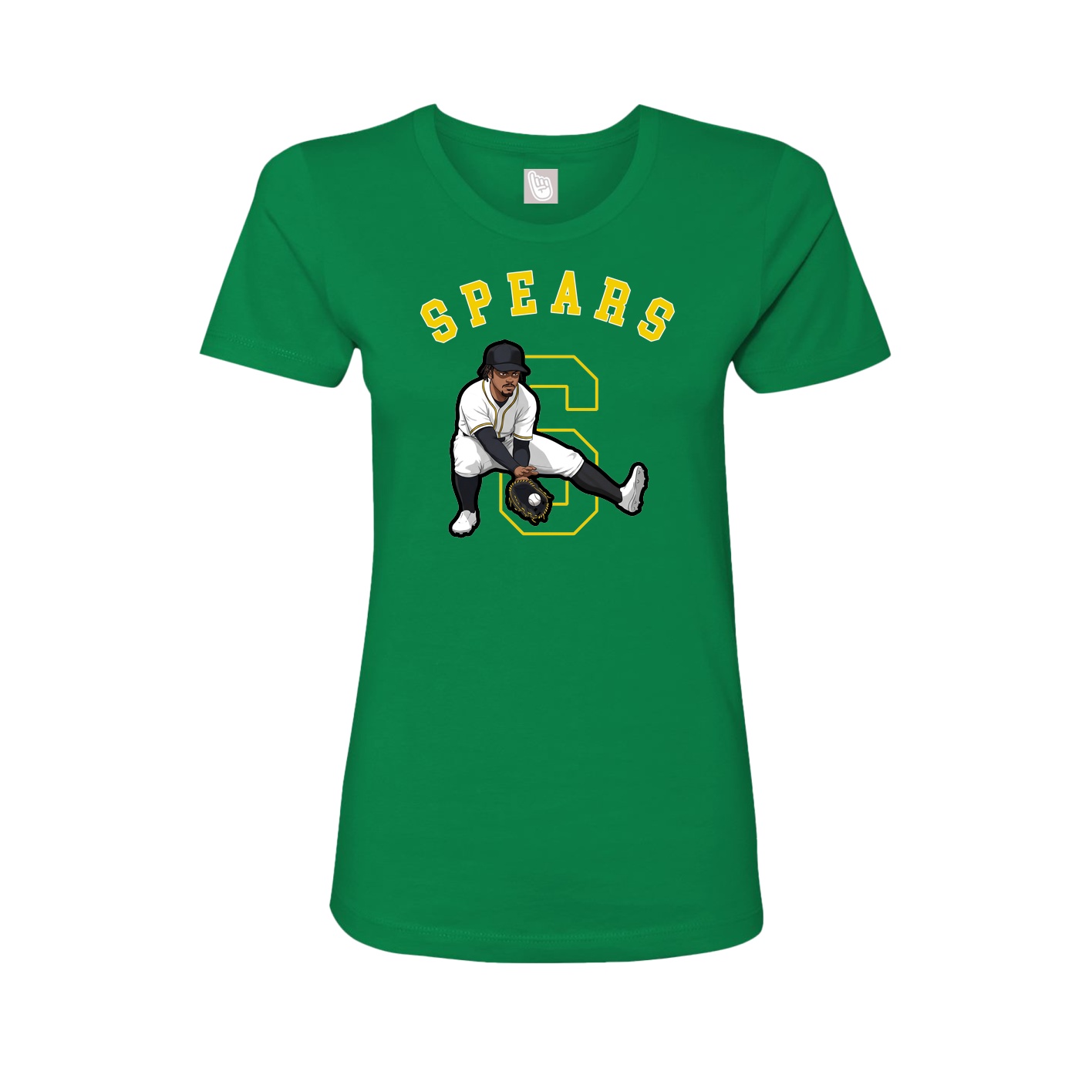 Fitted Women's Tee — Shirsey Arch in Green