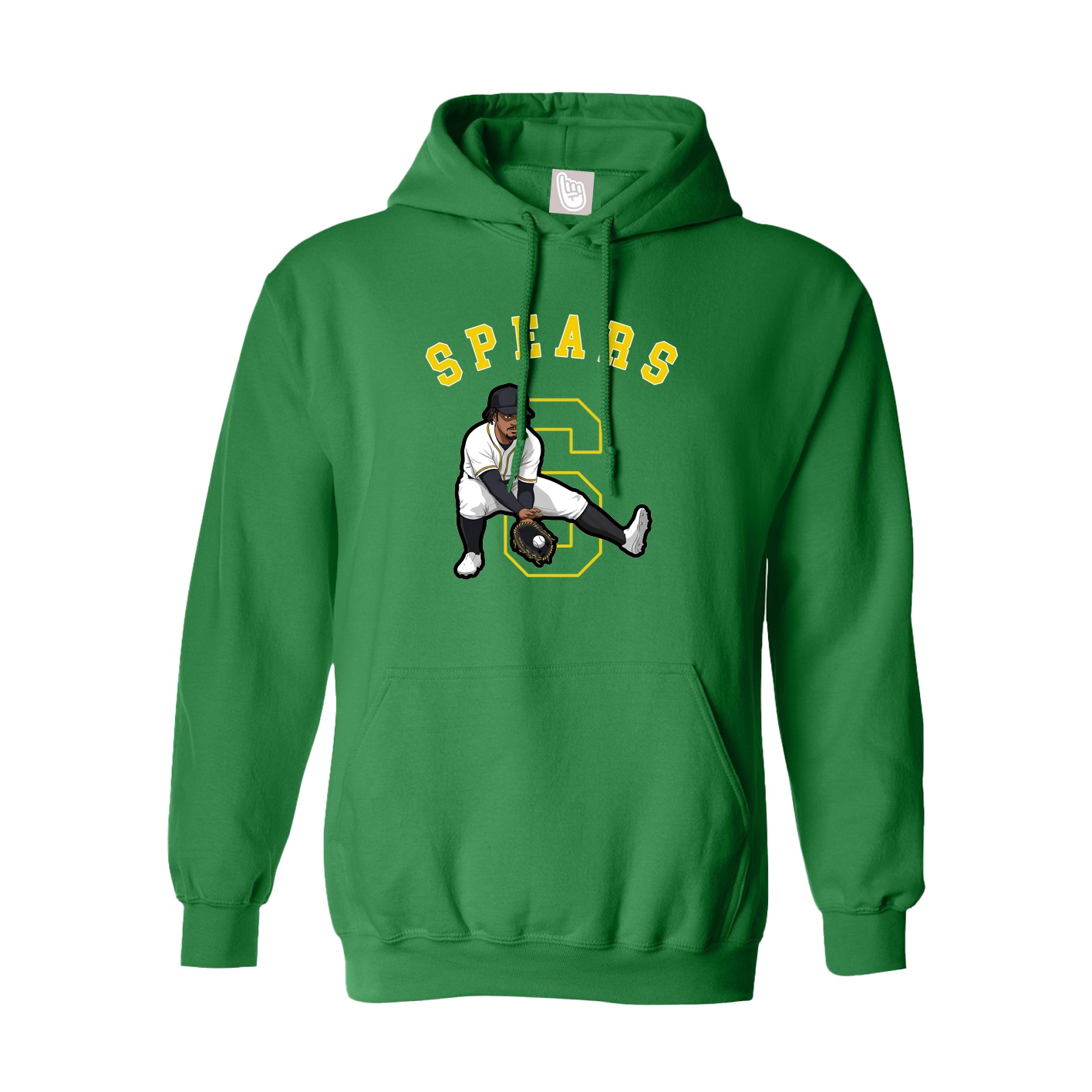 Youth Hoodie — Shirsey Arch in Green