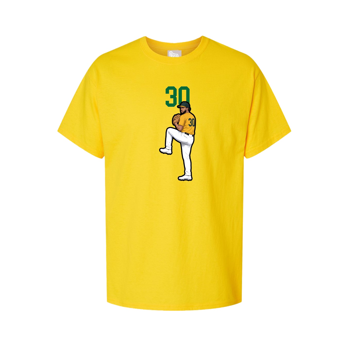 Youth Tee — Number Top in Gold