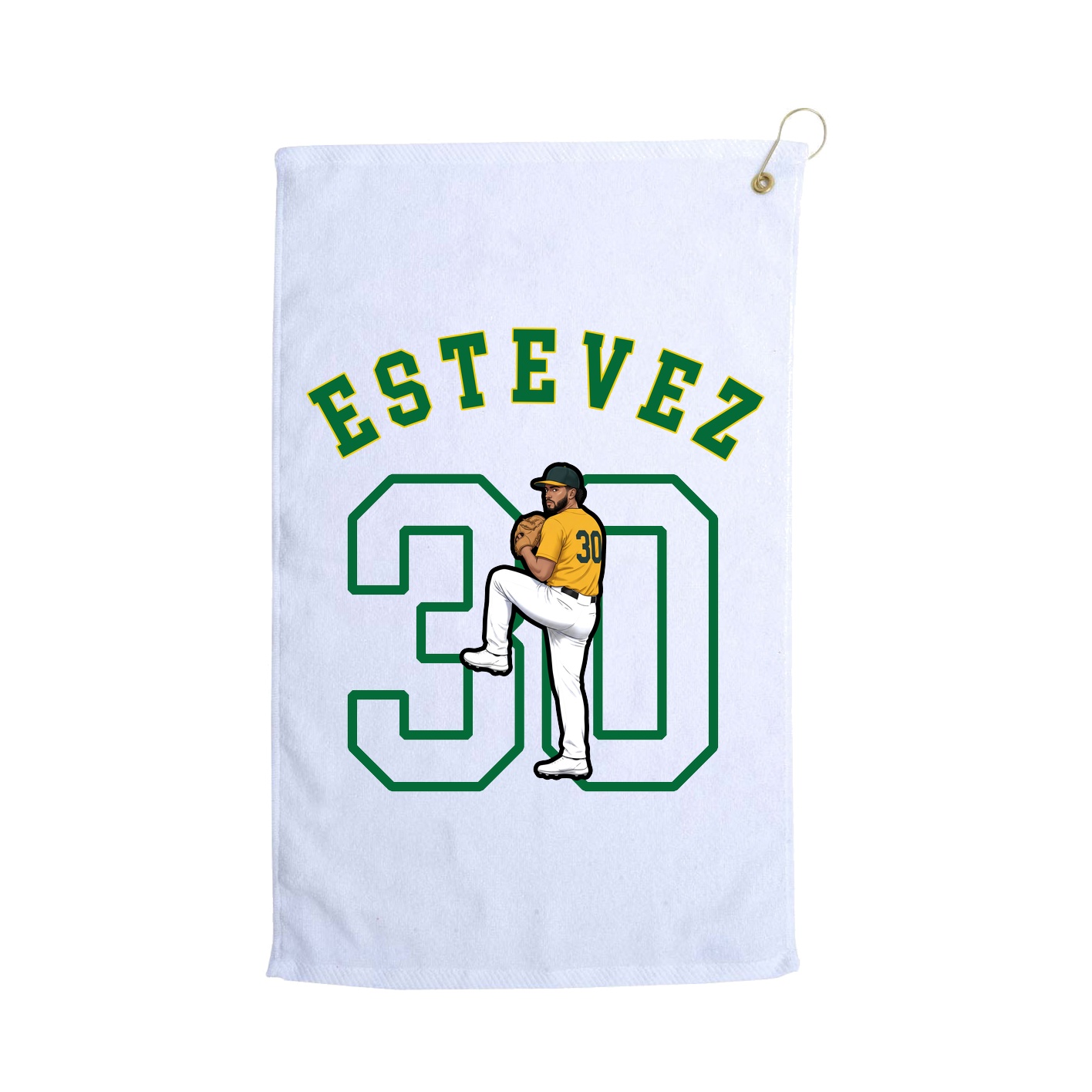 Golf Towel — Shirsey Arch in White