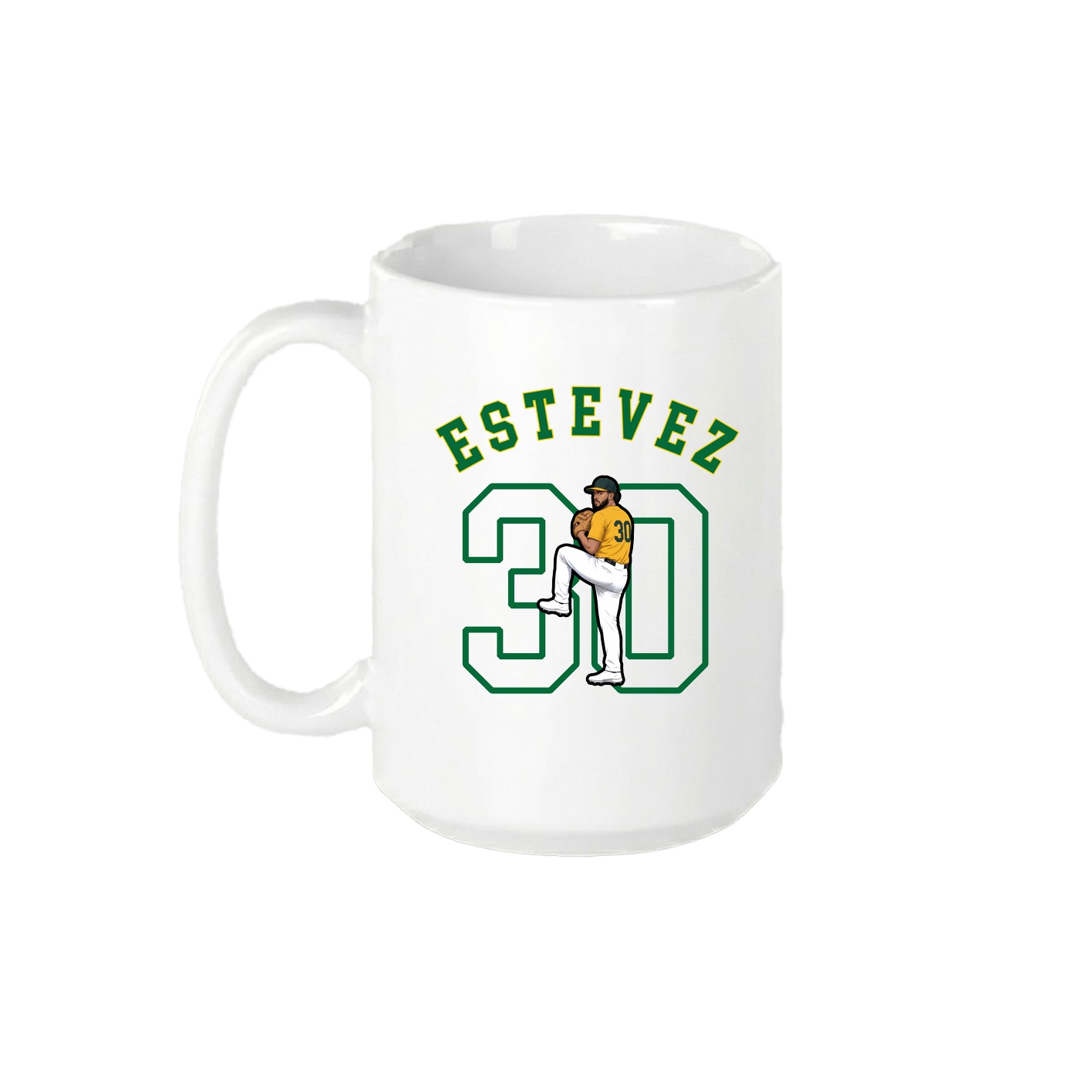 15oz Coffee Mug — Shirsey Arch in White