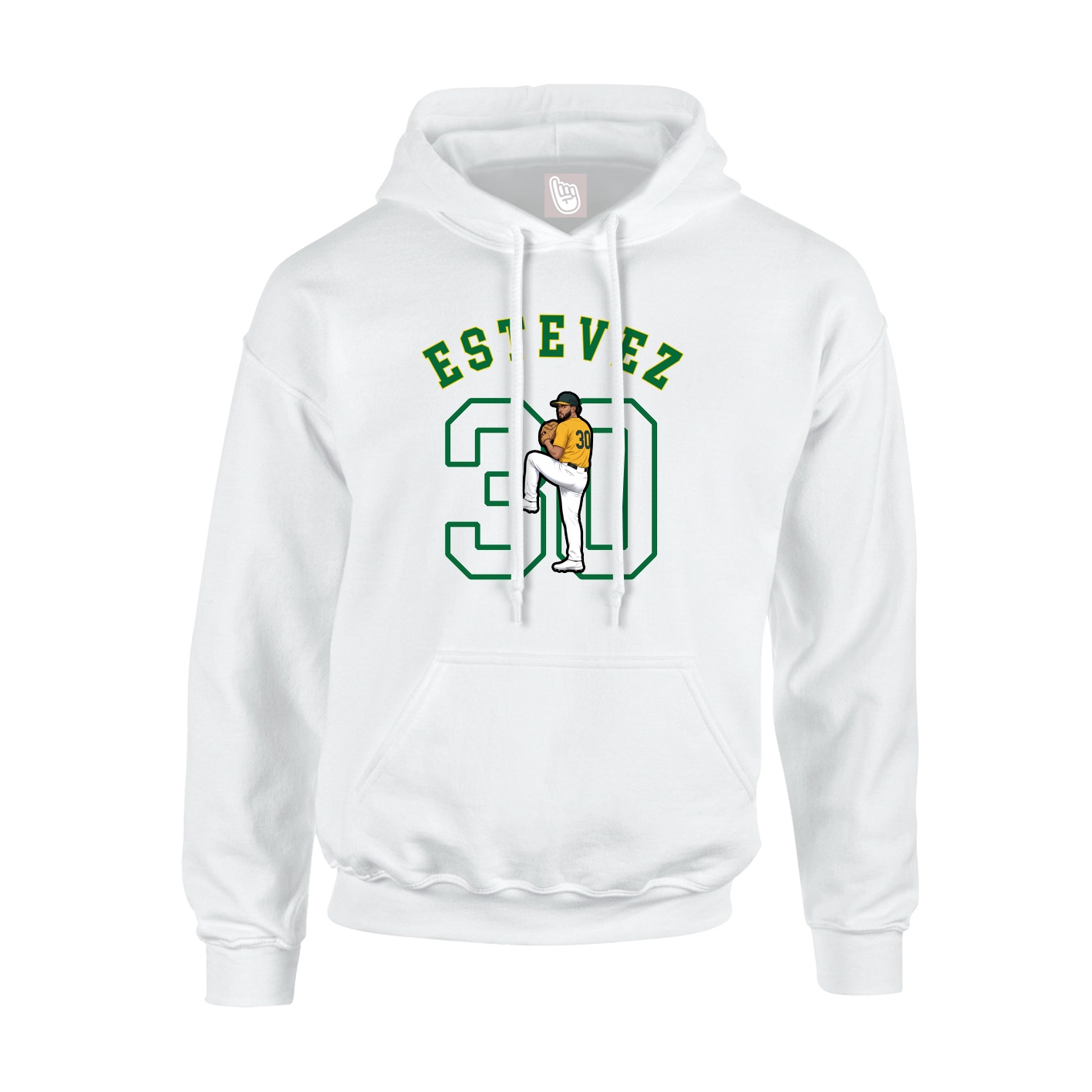 Hoodie — Shirsey Arch in White