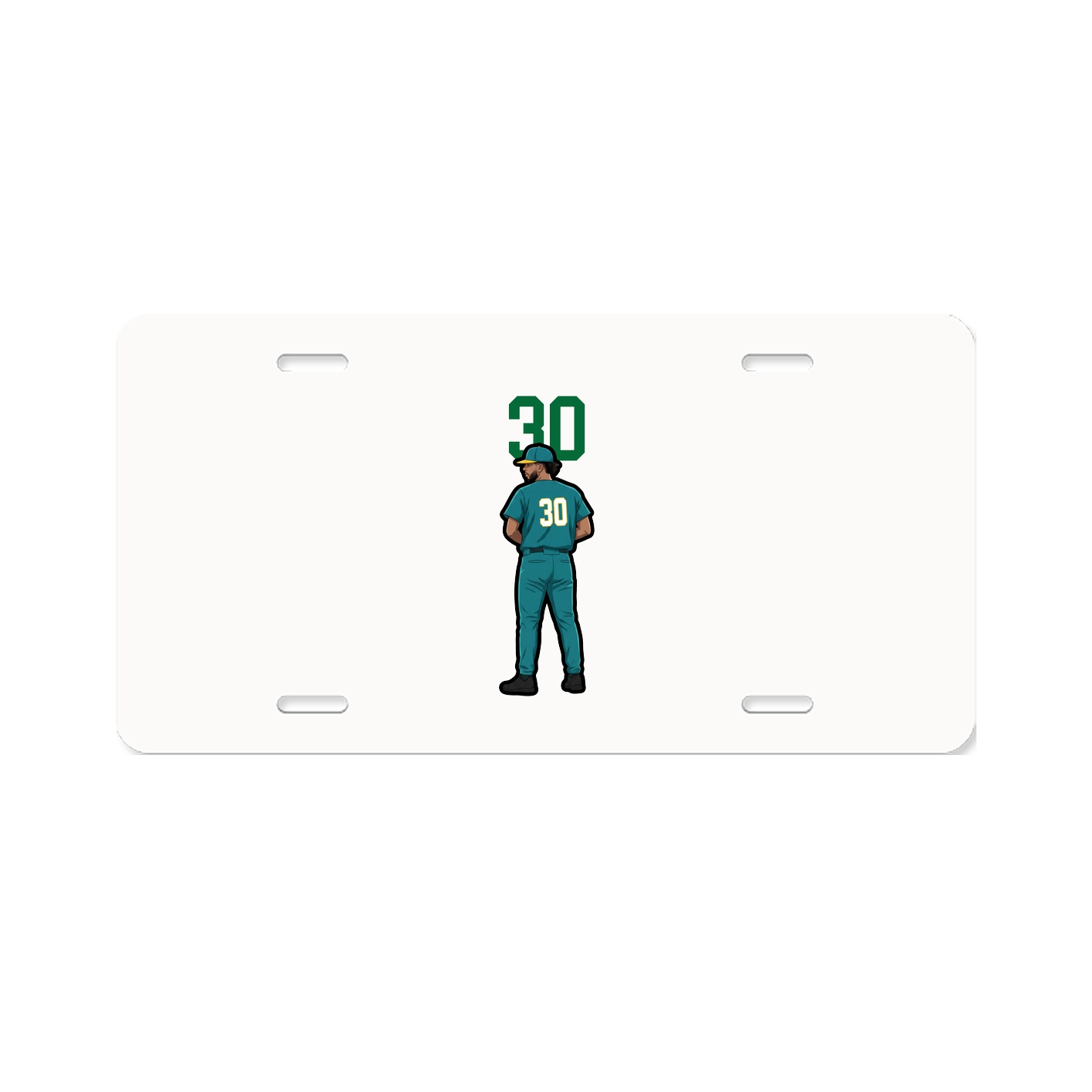 License Plate — Number Top in Classic