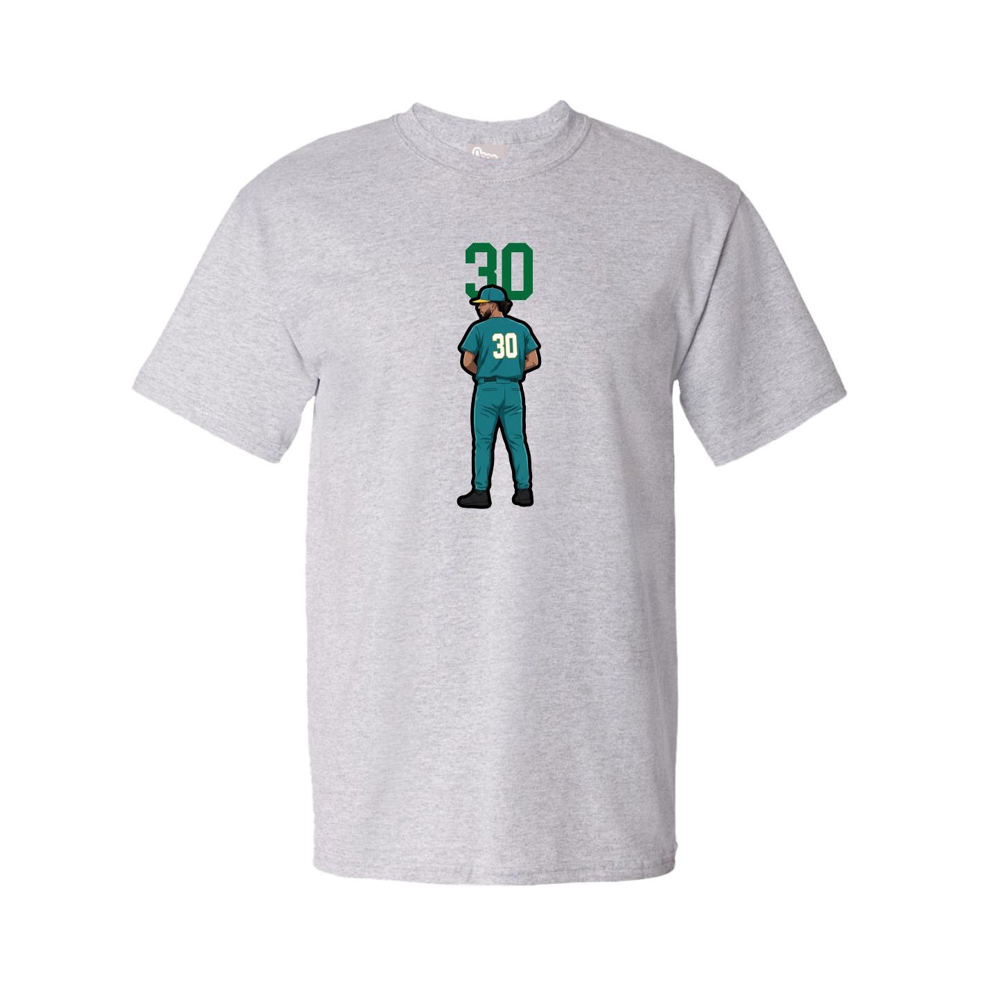 Youth Tee — Number Top in Grey