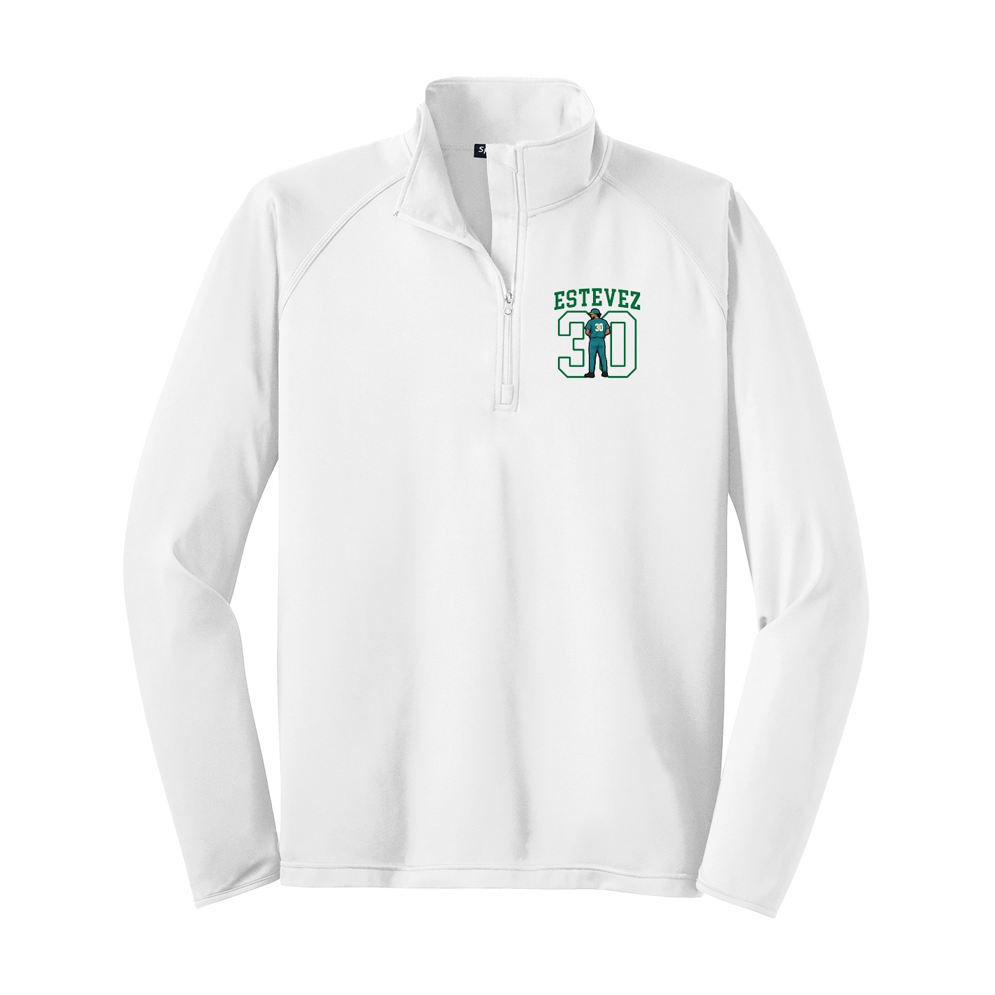 Q-Zip Pullover — Shirsey in White