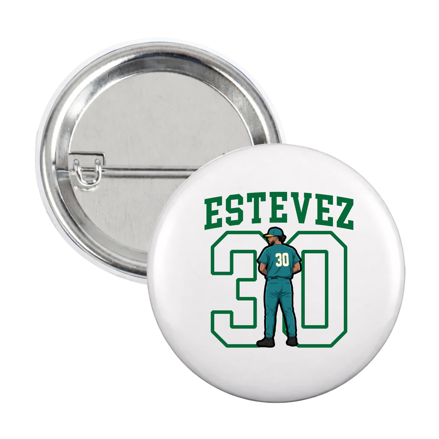 Game Day Button — Shirsey in White